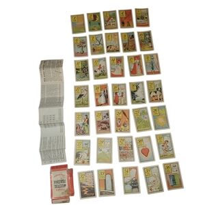 Old Gypsy Fortune Telling Cards published by Whitman Publishing Co. 1940s